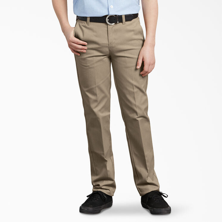 Dickies Boy's Slim Fit Khaki Pants – Beau's School Uniforms