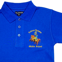 Andrew Jackson Middle Blue Polo