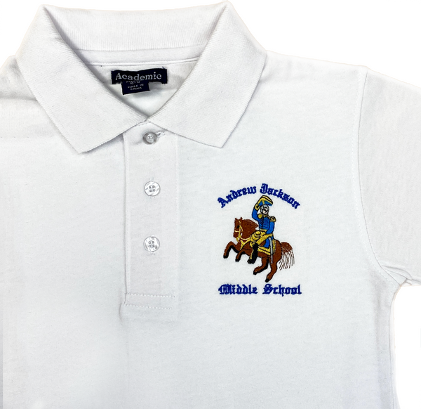 Andrew Jackson Middle White Polo