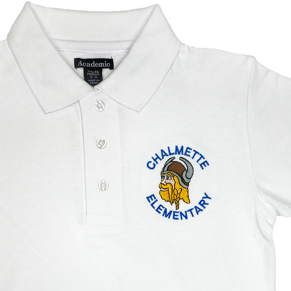 Chalmette Elementary White Polo